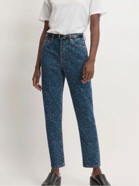 Everlane Dark Wash Denim Jeans with Contrast Stitching